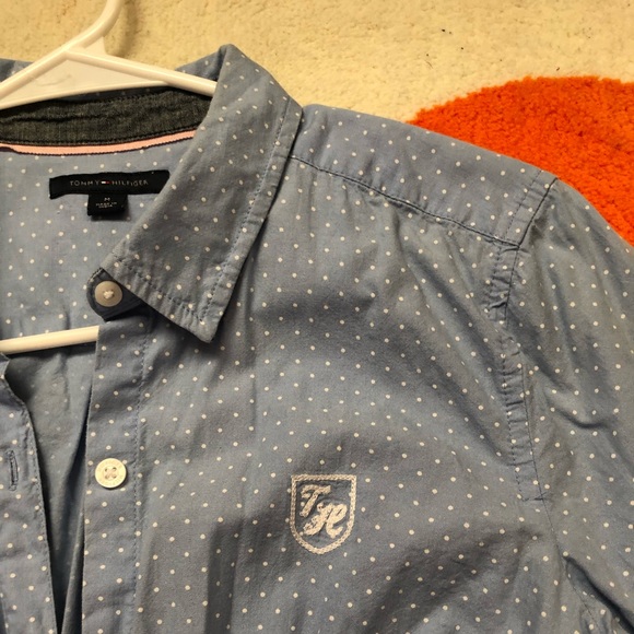 Blue and white dot print tunic %100 cotton 👗 - Picture 2 of 5